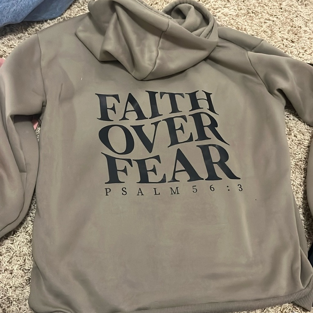 Faith over fear hoodie